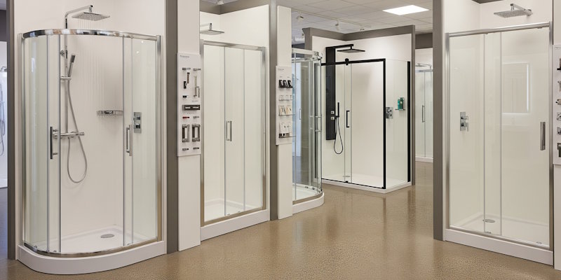 Illustration of a shower enclosures